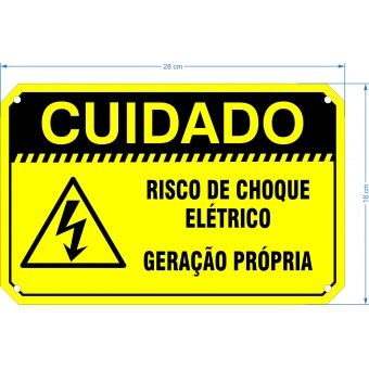 Placa de Sinalização para Geração Própria em Metal
