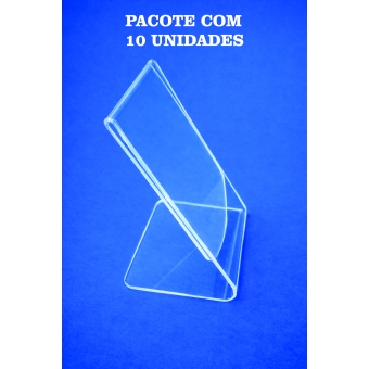 Display - 10 Unidades - para Cartão, Folder, Aviso, Pix