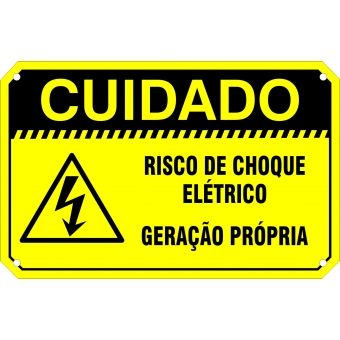 Placa de Sinalização para Geração Própria em Metal