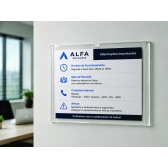 DISPLAY A4 DE ACRÍLICO PARA QUADRO E PAREDE 50 UNIDADES