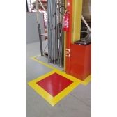 Adesivo para Piso Sinalização Extintor 1x1m