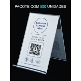 SUPORTE DE CELULAR EM ACRÍLICO PERSONALIZADO 500 UNIDADES